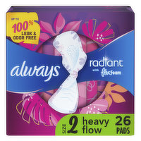 Always Radiant Always Radiant Pads, Size 2 Heavy, 26 CT, 26 Each