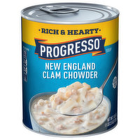 Progresso Soup, New England Clam Chowder, Rich & Hearty, 18.5 Ounce
