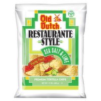 Old Dutch Foods Sea Salt & Lime Tortilla Chips, 17 Ounce