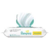 Pampers Sensitive Baby Wipes Sensitive Perfume Free 1X Pop-Top 56 Count, 56 Each