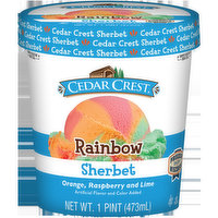 Cedar Crest Rainbow Sherbet, 1 Pint