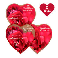 Russell Stover Milk & Dark Chocolates, Assorted, Happy Valentine's Day, 3 Each