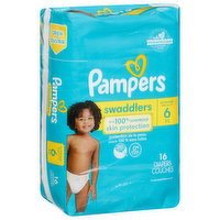 Pampers Diapers, Size 6 (35+ lb), Jumbo Pack, 16 Each