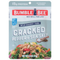 Bumble Bee Tuna, Cracked Pepper & Sea Salt, Wild Caught, 2.5 Ounce