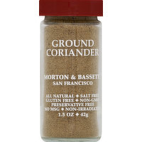 Morton & Bassett Coriander, Ground, 1.5 Ounce