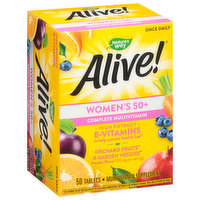 Nature's Way Alive! Complete Multivitamin, Women's 50+, Tablets, 50 Each