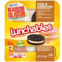 Oscar Mayer Lunchables Ham & American With Crackers, 3.4 Ounce