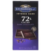 Ghirardelli Dark Chocolate, Intense Dark, 72% Cacao, 3.5 Ounce