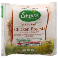 Empire Kosher Chicken Breasts, Natural, Boneless & Skinless, 32 Ounce