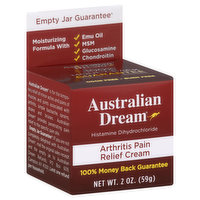 Australian Dream Pain Relief Cream, Arthritis, 2 Ounce