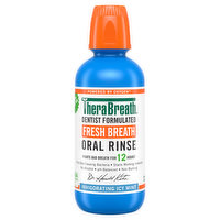 TheraBreath Oral Rinse, Fresh Breath, Invigorating Icy Mint, 16 Fluid ounce