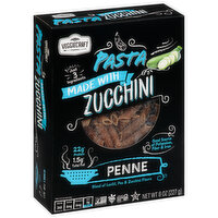 Veggiecraft Farms Pasta, Penne, Made with Zucchini, 8 Ounce