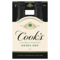 Cook's Champagne, California, Extra Dry, 4 Each