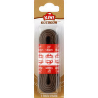 Kiwi Outdoor Leather Laces, 72 inch, Brown 710, 1 Each