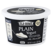 Old Home Yogurt, Plain, 16 Ounce