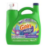 Gain Gain + Odor Defense Liquid Laundry Detergent Super Fresh Blast, 154oz, 154 Fluid ounce
