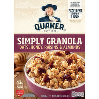 Quaker Simply Granola, Oats, Honey, Raisins & Almonds, 28 Ounce