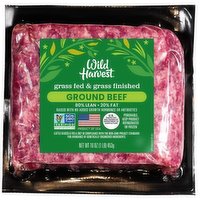 Wild Harvest Grass Fed Ground Beef, 16 Ounce