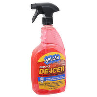 Splash De-Icer, Red Hot, For Windshield and Wipers, 32 Ounce