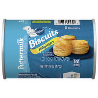 Pillsbury Biscuits, Buttermilk, Flaky Layers, 5 Each