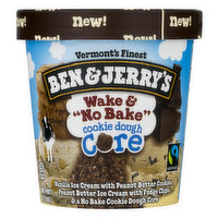 Ben & Jerry's Ben & Jerry's Ice Cream Wake & "No Bake" Cookie Dough Core, 1 Pint