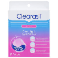 Clearasil  Ultra Spot Patches, Overnight, 18 Each