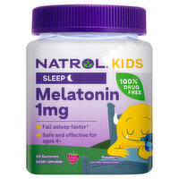 Natrol Kids Melatonin, Sleep, 1 mg, Gummies, Raspberry, 60 Each