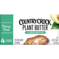 Country Crock Plant Butter with Avocado Oil, Dairy Free, 4 Each