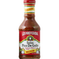 La Preferida Salsa, Pico De Gallo, Medium, 15.3 Ounce