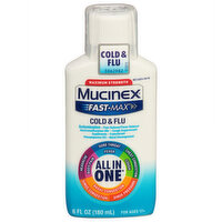 Mucinex Fast-Max Cold & Flu, Maximum Strength, 6 Fluid ounce