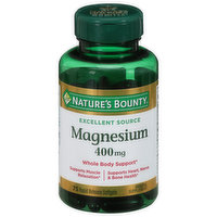 Nature's Bounty Magnesium, 400 mg, Softgels, 75 Each