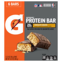 Gatorade Protein Bar, Chocolate Caramel, 6 Each