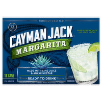Cayman Jack Malt Beverage, Margarita, 12 Each