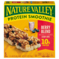 Nature Valley Chewy Bars, Berry Blend, Protein Smoothie, 5 Each