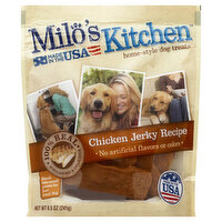 MILOS KITCHEN Dog Treats, Home-Style, Chicken Jerky Recipe, 8.5 Ounce