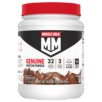 Muscle Milk Protein Powder, Chocolate, Genuine, 30.9 Ounce