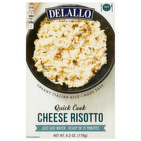 Delallo Risotto, Cheese, Quick Cook, 6.2 Ounce