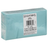 SENSATIONS Napkins, Spa Blue, 2 Ply, 40 Each