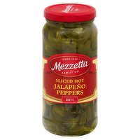 Mezzetta Jalapeno Peppers, Hot, Sliced, 16 Fluid ounce