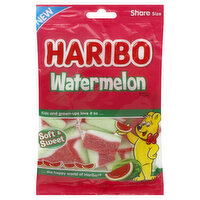 Haribo Gummi Candy, Watermelon, Soft & Sweet, Share Size, 6.3 Ounce