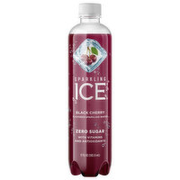 Sparkling Ice Sparkling Water, Zero Sugar, Black Cherry, 17 Fluid ounce