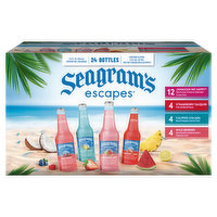 Seagram's Escapes Malt Beverage, Premium, Assorted, 24 Each