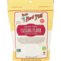 Bobs Red Mill Flour, Cassava, Grain Free, 20 Ounce