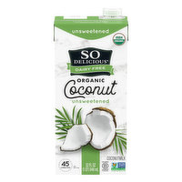 So Delicious Dairy Free Organic Unsweetened Coconutmilk, 32 Fluid ounce