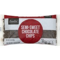 Essential Everyday Chocolate Chips, Semi-Sweet, 12 Ounce
