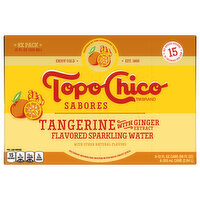 Topo Chico Sparkling Water, Tangerine with Ginger Extract, 8 Each