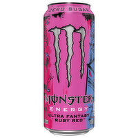 Monster Energy Drink, Ultra Fantasy Ruby Red, 16 Fluid ounce
