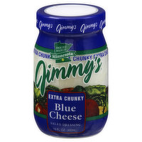 Jimmys Salad Dressing, Blue Cheese, Extra Chunky, 15 Ounce