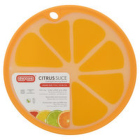 Dexas Cutting & Serving Board, Citrus Slice, Orange, 9 Inch, 1 Each
