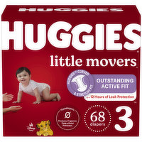 Huggies Little Movers Diapers, Disney Baby, 3 (16-28 lb), 68 Each